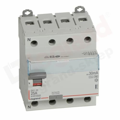 WYŁĄCZNIK RÓŻNICOWOPRĄDOWY P 304 4P 25A 30MA TYP HPI SERII DX³