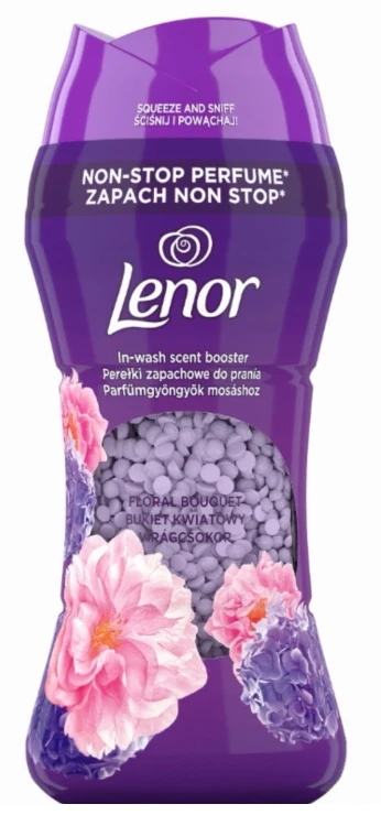 Lenor perełki zapachowe 195g floral bouquet fioletowe